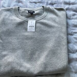 J. Crew Men's Light Gray Crewneck Sweater